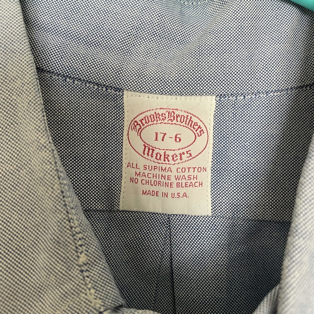 Brooks Brothers blue men’s dress shirt size 17